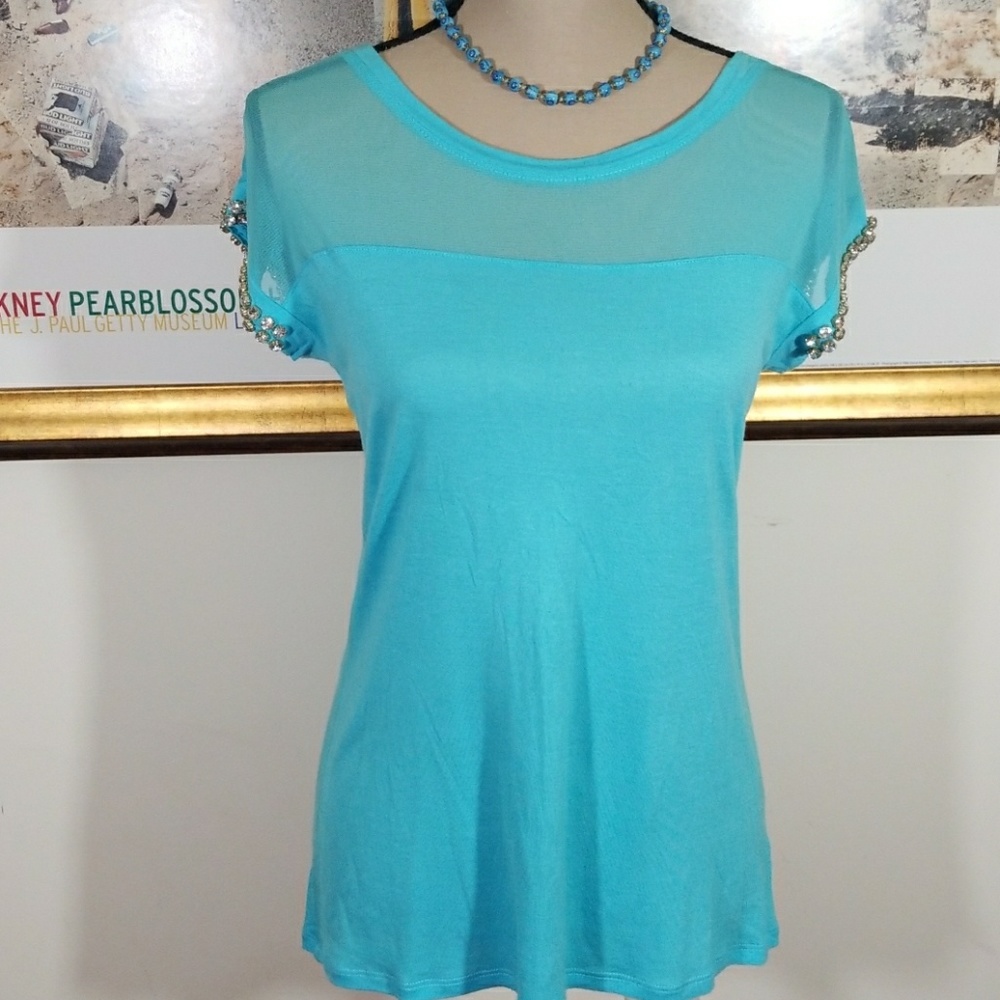International Concepts blue Top. Size S